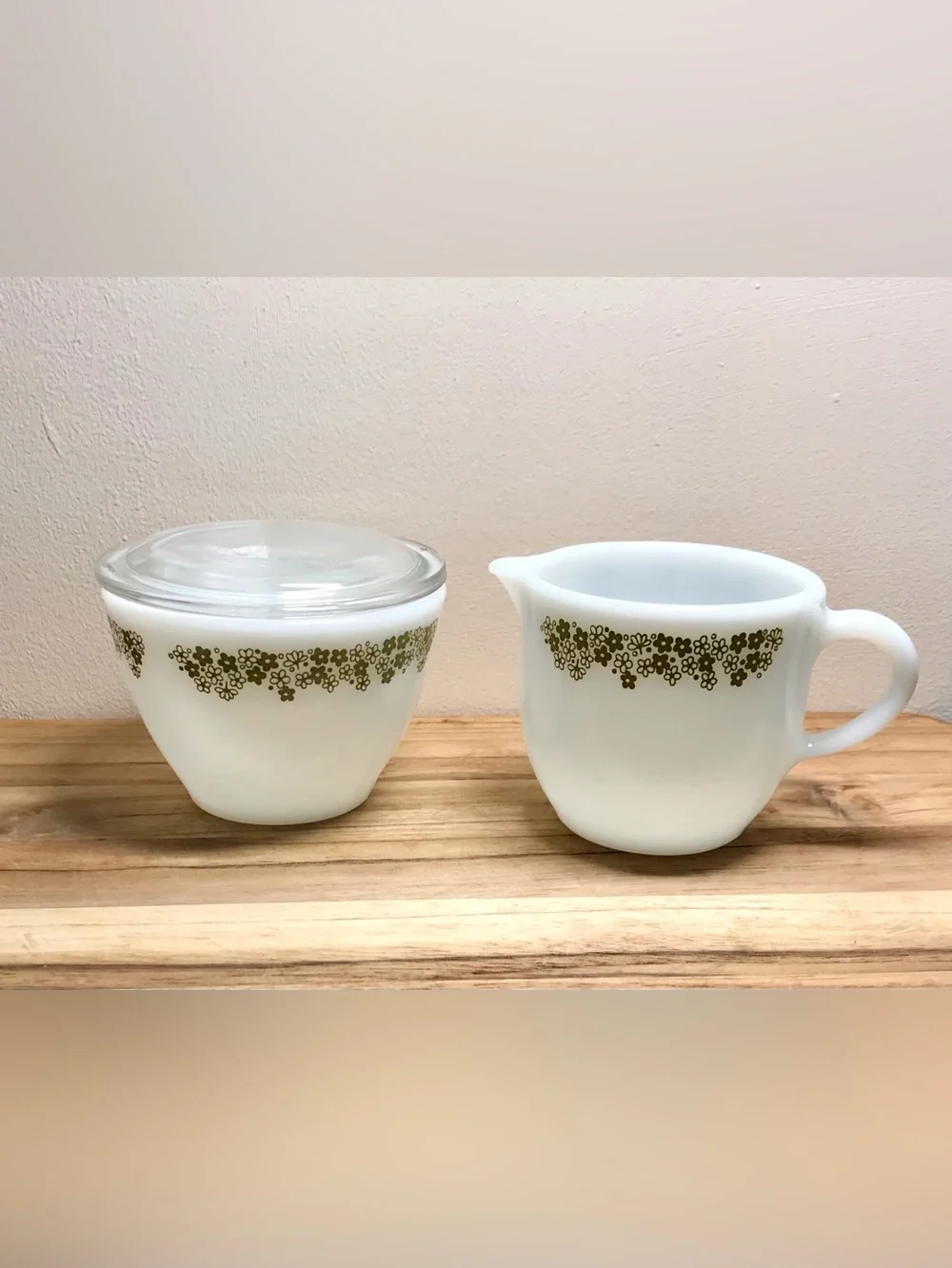 Vintage Corelle CORNINGWARE Pyrex Daisy Prnt Butter Dish Lids Cream Sugar Bowl - Picture 11 of 16